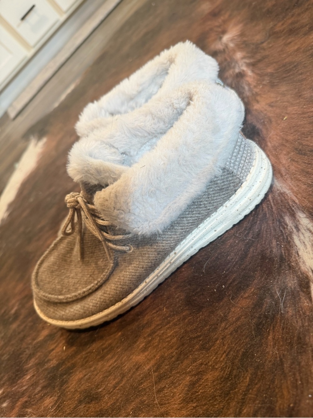 Hey Dude’s Faux-Fur Lined Women's Ankle Bootie